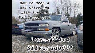 How to Lower 4x4 Silverado with Torsion Bar Suspension