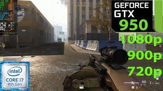 GTX 950 | Call of Duty : Warzone | 1080p, 900p, 720p