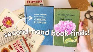 Altered book backgrounds & second-hand finds!  Craft with me