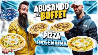 ABUSANDO DEL BUFFET DE PIZZA ARGENTINA *Toda la pizza que podamos comer por 10 euros*