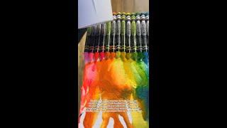 Melted Crayon Art #crayola #crayons #meltedcrayons #shorts #art #DIY