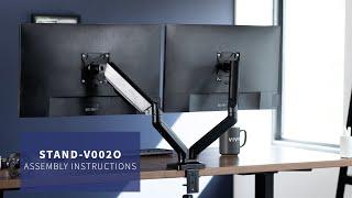 STAND-V002O Mechanical Arm Dual Monitor Desk Mount Assembly by VIVO