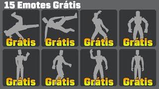 15 EMOTES GRÁTIS NO ROBLOX 2023