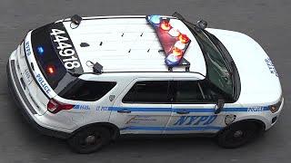 NYPD Police cars responding (collection)