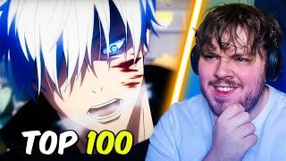 Reacting To The TOP 100 MOST Streamed Anime Openings OF ALL TIME!