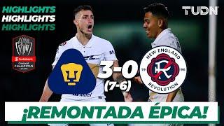 Highlights | Pumas 3(7)(6)3-0 New England | CONCACHAMPIONS 2022 - 4tos | TUDN