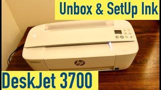 Unbox & Install Setup Ink Cartridges in HP Deskjet 3700 All-In-One Printer, review !!