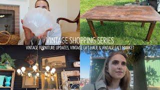 vintage shopping series | furniture updates, vintage gift haul & vintage fall market