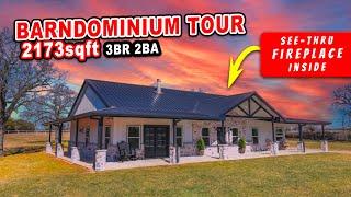 FULL Barndominium TOUR 3 Bedroom 2 Bath in Cool Texas