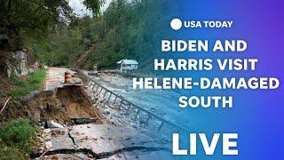 President Biden and Vice President Harris tour Helene-ravaged areas | USA TODAY