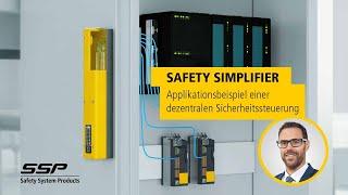 Application example of a decentralized safety controller