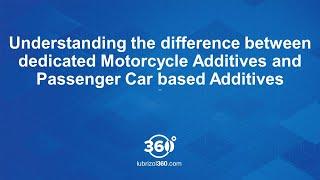 Understanding the difference between Dedicated Motorcycle Additives and Car based Additives