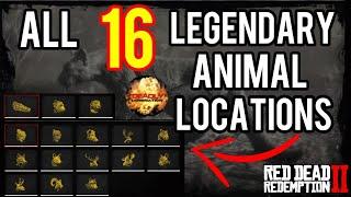 ALL 16 LEGENDARY ANIMAL LOCATIONS | RED DEAD REDEMPTION 2