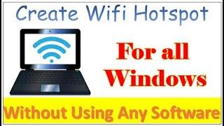 Create Hotspot in Pc / For All windows/ Buffoon Sachin