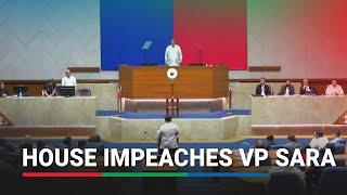 House of Representatives impeaches Vice President Sara Duterte | ABS-CBN News