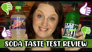 Soda Taste Test Review || Mtn Dew Voo Doo || Fanta Haunted Apple || Soda Taste Test