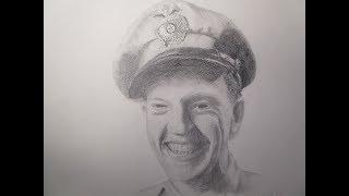 Time-lapse Drawing Of Barney Fife