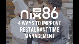 4 Ways to Improve Restaurant Time Management | Nix86