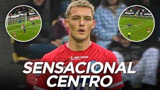 GRAN CENTRO DE OLIVER SONNE PARA GENERAR OCASIÓN DE GOL CON EL SILKEBORG | MIGUEL TRAUCO