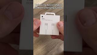 UNBOXING Apple USB-C 60W Charge Cable (1 m) #apple #iphone #iphone15promax #unboxing #chargingcable