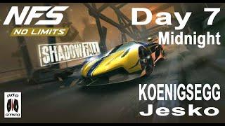 NFS: No Limits | KOENIGSEGG Jesko (Day 7) | NFSNL Shadow Fall | Material Guide