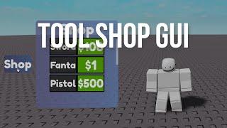 How To Make a Tools Shop GUI | Roblox Studio 2021