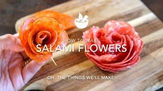 Salami Flowers: How to Make Meat Roses for a Charcuterie Board