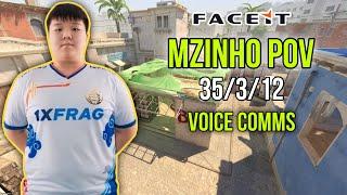 Mzinho POV + VOICE COMMS (35/3/12) CS2 FACEIT September 5th 2024