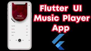 UI Design To Dart Code | Flutter UI | Music Player App