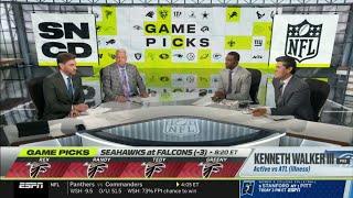 NFL Countdown | Seahawks are DONE!!! - ESPN crew picks Atlanta Falcons dominant NFL Week 7 tonight