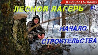 ЛЕСНОЙ ЛАГЕРЬ. Как выбрать место для лесного лагеря. Строительство лесного лагеря. Бушкрафт. #1