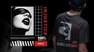 How to make Streetwear T-shirt Design | Photoshop Tutorial