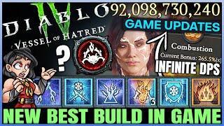 Diablo 4 - New Best 10x Buffed TRILLION DAMAGE Sorcerer Incinerate Build - S6 OP Burning - Guide!