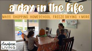 A Day In The Life | MASS, SHOPPING, HOMESCHOOL, FREEZE DRYING & MORE