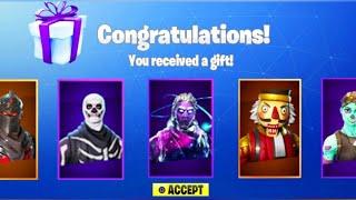 FIRST EVER FOOTAGE OF THE GIFTING SYSTEM IN FORTNITE!!!!!!!!