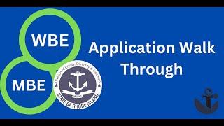 WBE & MBE Certification Application Walk Through