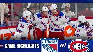 GAME HIGHLIGHTS | 2024-25: New York Rangers at Montreal Canadiens (10/22/24)