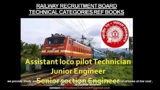 RRB Exam Technical | Reference books Preparation tips Syllabus Alp Tech junior & Sr Section Engineer