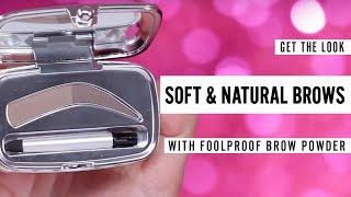 HOW TO GET NATURAL BROWS INSTANTLY | foolproof brow powder tutorial