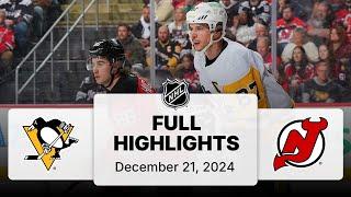 NHL Highlights | Penguins vs. Devils - December 21, 2024