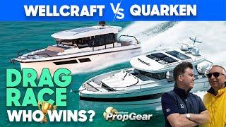 Wellcraft 355 vs Quarken 35: DRAG RACE & AGILITY TEST (Jack vs @AQUAHOLIC )