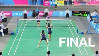 FINAL | WOMEN'S DOUBLES | NATIONAL GAMES BADMINTON CHAMPIONSHIP2023 SHIKHA/ASHWINI V/S RITIKA/SHIKHA