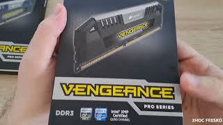 Corsair RAM 64 GB DDR3 1600Mhz CL9 | Unboxing & installation