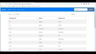 How to use Datatable in JSP and JSON