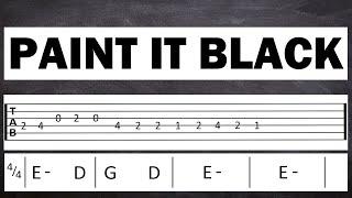 PAINT IT BLACK cover (Guitar Tab)