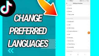 How to change your preferred language on Tiktok