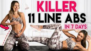 KILLER 11 LINE ABS  Belly Fat Burn in 7 Days | 5 min Workout