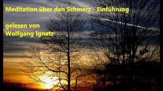 Meditation über den Schmerz - Einführung (Wolfgang Ignatz)