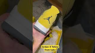 35$ Jordan 4 Yellow from kako! #jordan #jordan4 #jordan4s