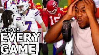 NFL Week 15 Reactions | FULL STREAM Bills Beat Lions, Cowboys Good?  Broncos Playoff Bound?